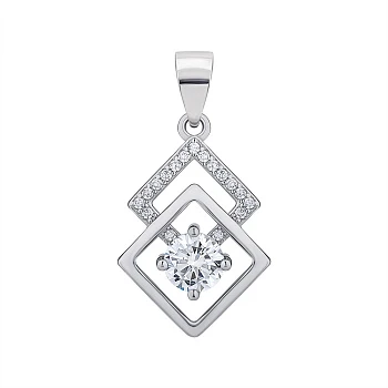 Серебряная подвеска с фианитами 000147290