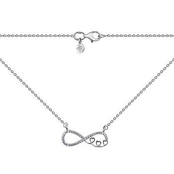 Серебряное колье с фианитами 000151311