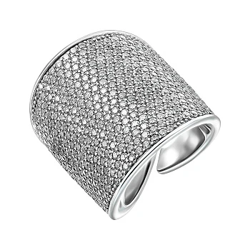 Серебряное кольцо с фианитами 000151981