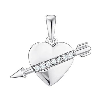 Серебряный подвес с фианитами 000150557