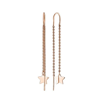Серьги-подвески из красного золота 000151611