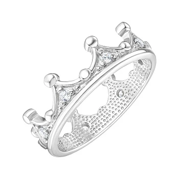 Серебряное кольцо с фианитами 000145729