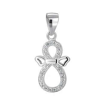 Серебряная подвеска с фианитами 000152438