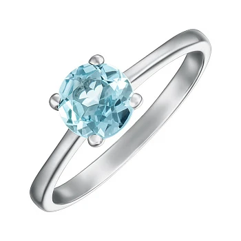 Серебряное кольцо с топазом 000159001