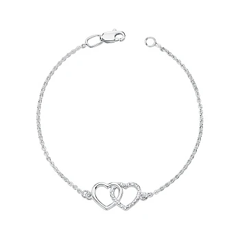 Серебряный браслет с фианитами 000176414