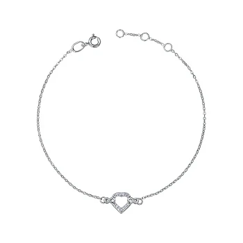 Серебряный браслет с фианитами 000177438