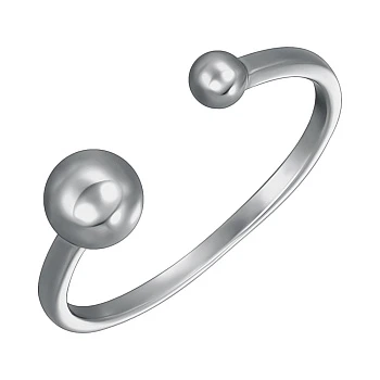Серебряное кольцо Шары 000157161