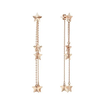 Серьги-подвески из красного золота 000152425