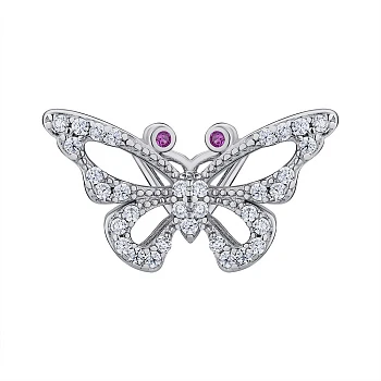 Серебряная подвеска с фианитами 000147338