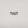 "Серебряное помолвочное кольцо с фианитом Tesori Zirconia 000151569" - Фото 4