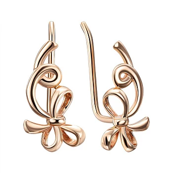 Серьги-каффы из красного золота 000151432
