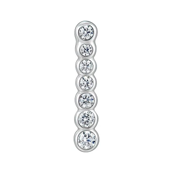 Подвеска из серебра с фианитами 000151620